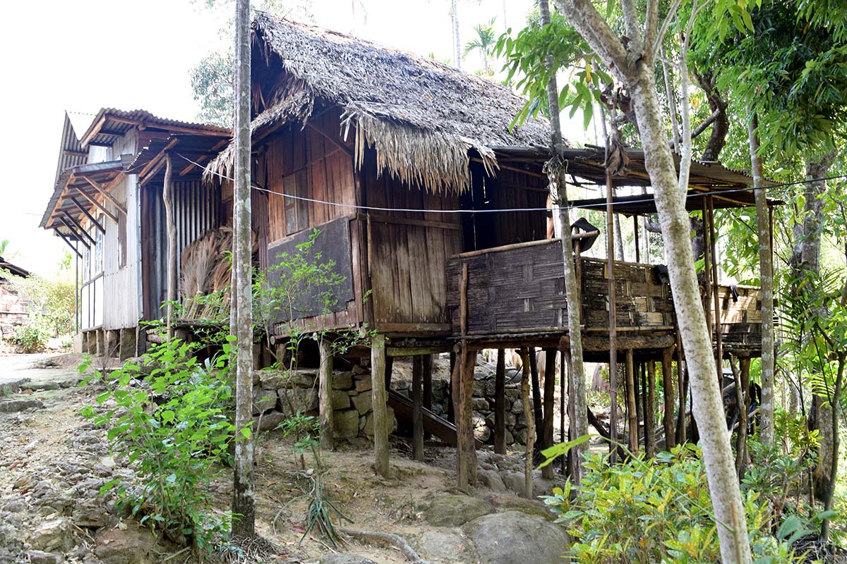 Inde Assam maison traditionnelle