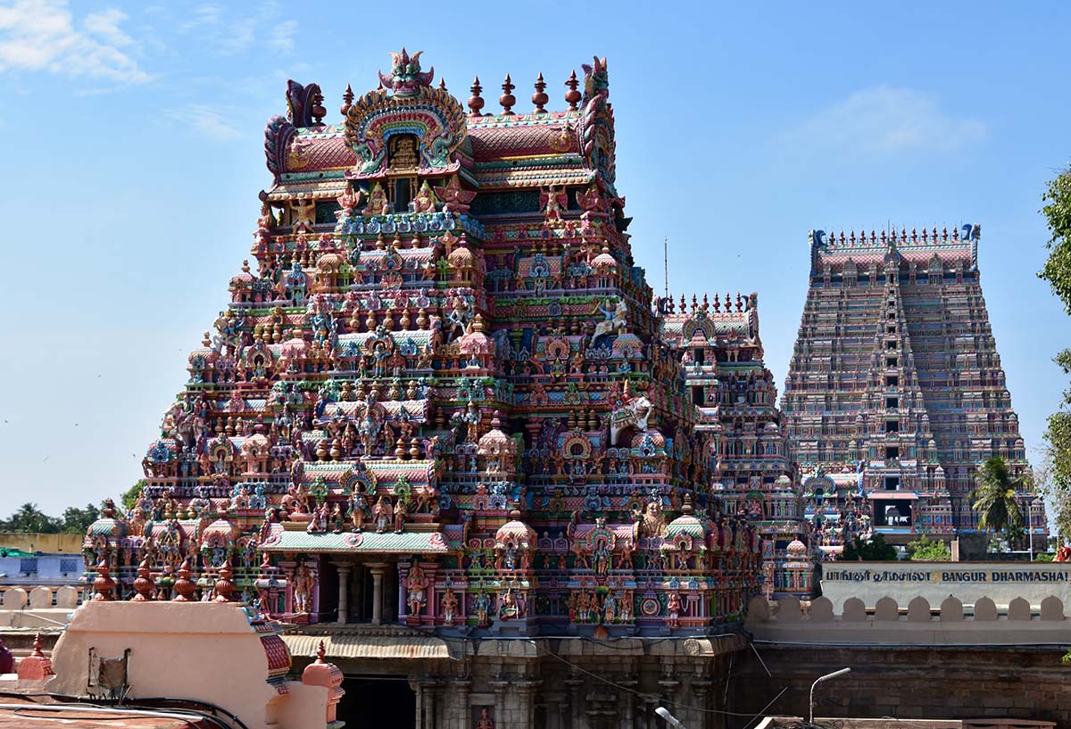 Inde du sud Tiruchirappali temple de Vishnu